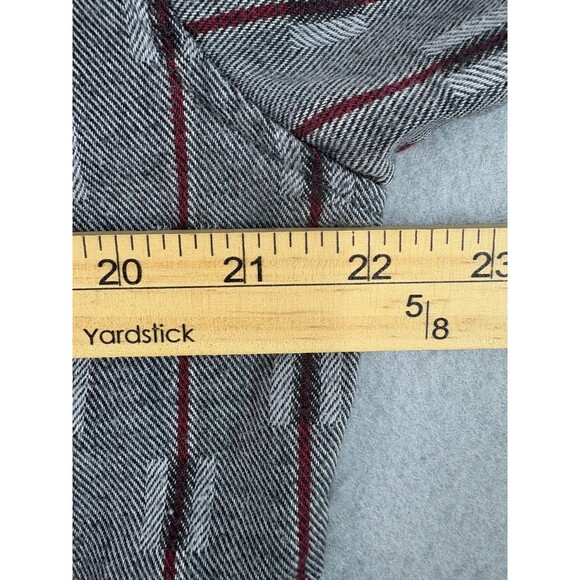 Vintage 90's Levis Sutter Creek Shirt Mens M Gray Red Flannel Cowboy Aztec - Picture 6 of 14
